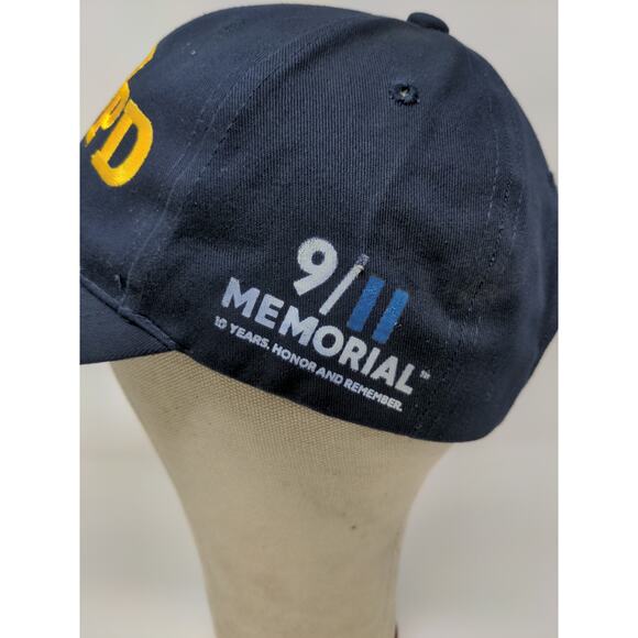 New York Police NYPD 9/11 Memorial Strapback Hat Black Embroidered Logo NWT - Picture 5 of 10